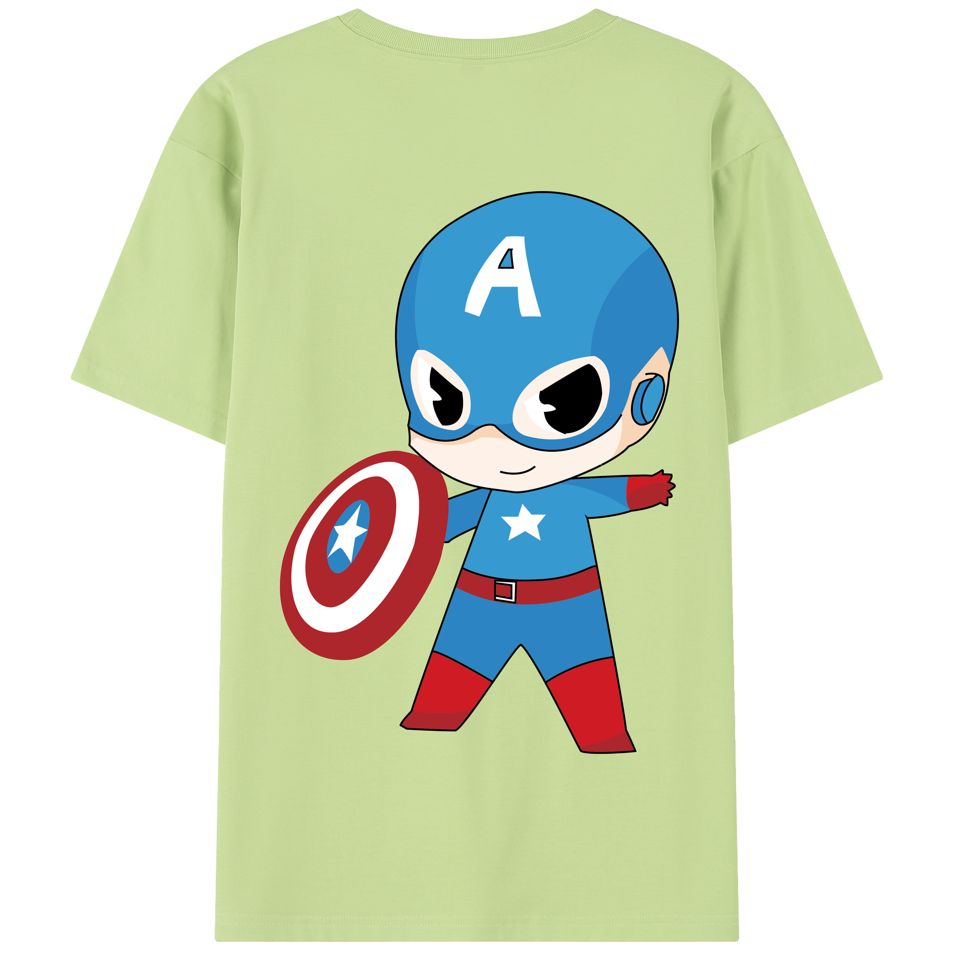 （画像用） アベンジャーズ The Avengers 綿100％半袖Tシャツ（背面プリント）